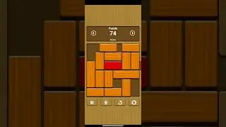 Unblock Me - Relax Mode - Starter // Puzzle 74 #shorts