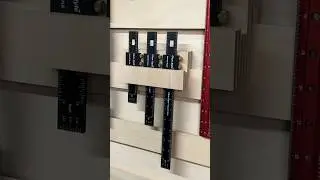 Keep Your Tools Close And Secure With This French Cleat Pocket Rule Holder! #woodworking #diy #tools