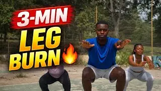 3-Minute Lower Body Workout | Quick Leg & Glute Burn (No Equipment)