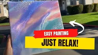 76. Meditative Painting | Acrylic Pouring to Music | Mystical Sky 🌌 | Colourarte Pigments