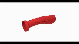 Rubber Handle In Creo Parametric: Surface Modelling and Rendering