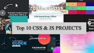 10 Stunning CSS & JavaScript Projects | FR Softwares | Top 10 JavaScript Projects