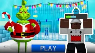 🔵Grinch Stole My Freedom!? Escaping His Prison in Roblox (OBBY) GRINCH PRISON