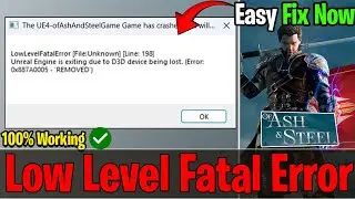 🛠️ How To Fix Of Ash and Steel PC Crash | Not Launching, Low level Fatal Error & UE4 Fix