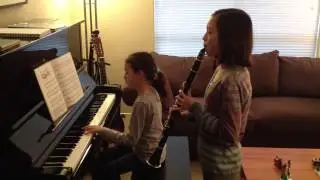 Christmas carols on piano and clarinet