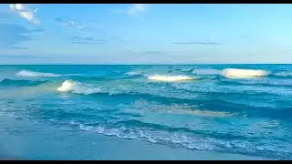 4K Soothing Ocean Waves on a Beautiful Windy Beach for Sleep | Relax & Unwind