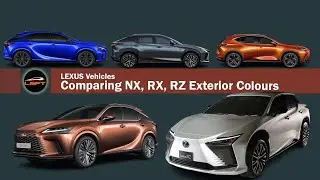 Lexus NX / RX / RZ - Exterior Colors breakdown and comparison