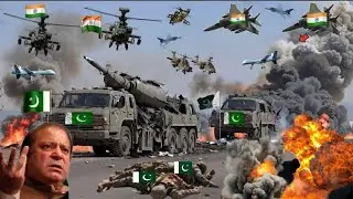 India Pakistan War Indian F-16 Fighter jets Attack on Pakistani Army convoy GTA-5