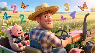 Tractor Ride Fun 🚜 | Fun Farm Song for Kids | Sing Along Ride