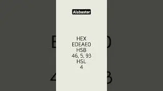 HTML color code Alabaster | HEX Codes 