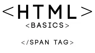 HTML Basics Tutorial 3 - Span Tag