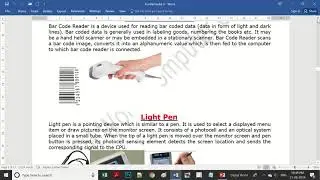 OMR, Bar Code Reader and Light Pen Tutorials in Hindi