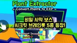 식물대 브레인롯 대형 업데이트 스토리라인 등장 사막 시크릿 브레인롯 5종 공개