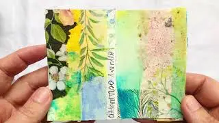 Mini Art Book &ldquo;Attraverso&rdquo; &mdash; Sfoglia con me / Flip Through (Handmade, Mixed Media)