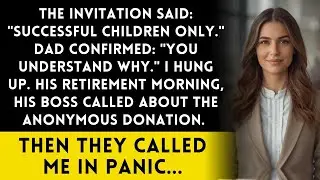 Dad's Retirement Invitation Successful Children Only Then His Boss Called About The Donation