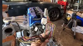 Замена двигателя K24 на Civic; информация о жгуте проводов двигателя Acura RSX с автоматической к...
