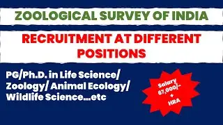 Zoological Survey of India (ZSI) Recruitment 2025 | Apply for RA & JRF Positions! 🦋🐦