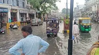 Hindu college ke samne barish ki barish #barish #hinducollege #moradabad #city #weather #deepak089