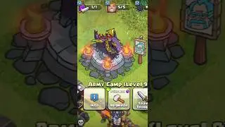 New army camp😍 Clash of clans #coc #clashofclans #shorts