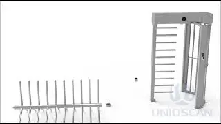 Full Height Turnstile With Single Lane Installation Video From UNIQSCAN Factory