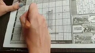 ASMR solving (no) a Japanese crossword puzzle and whisper