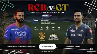 Royal Challengers Bengaluru vs Gujarat Titans IPL 25 New Teams Match - Cricket 24 | Virtual Pavilion
