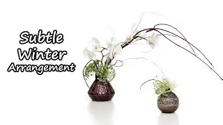 How To Make Subtle Winter Dual Pot Arrangement