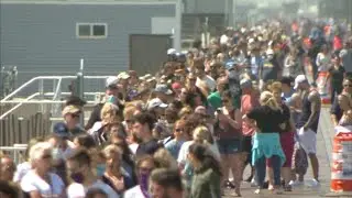 Beach badge sale draws large crowd to small NJ shore town