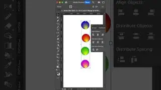 Quick Align and Distribute Spacing in Adobe Illustrator #graphicdesign #illustrator