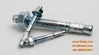 wedge anchor bolt zinc plated FIXDEX manufacturers  carbon steel wedge anchor fastener