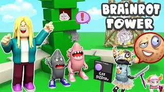 Roblox Brainrot Tower with Ivafeyza ❤ (Play Like Lenlen, Rozz, or Keikei?) | Roblox Indonesia
