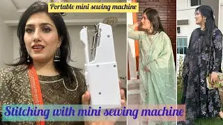 Portable sewing machine review | stitching with mini sewing machine