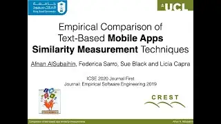 Empirical comparison of text-based mobile apps similarity measurement techniques