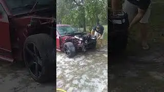 Mustang rebuilds $700 car $4000 profit backyard rebuild #viral #fast #mechanic #cartok #automobile