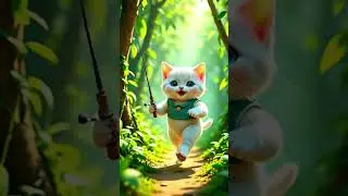 Jungle Cat&rsquo;s Fish Feast 🍃🐟 | Cute Kitten Adventure!