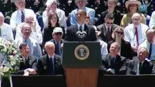 Obama At Sen. Byrd's Memorial - Full Video