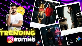 Instagram trending reels edit🔥neyon girl and boy friend image to video editing tutorial📈 #ai #flow 