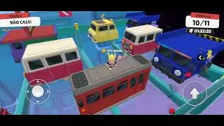 Jogando denovo stumble guys chegando a platina