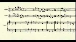 Procession of the Dragon Hunters - Brett Thompson - for 2 flutes with piano