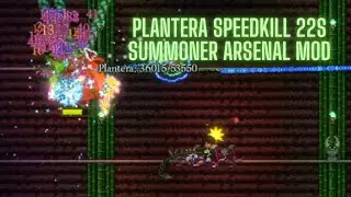 Speedkill Plantera Master mode Summoner in 22s with ARSENAL mod - Terraria