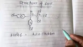 Structure of DDT | IUPAC name of DDT| @chemistryboardwaale