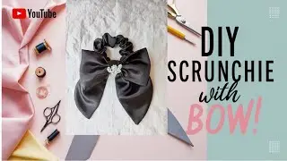 how to make a scrunchies with bow tie |easy diy head band