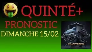 PRONOSTIC PMU QUINTE DU JOUR DIMANCHE 15 F&Eacute;VRIER 2026 