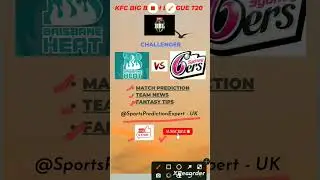 HEA vs SIX | BBL -Challenger Match| Dream11 Team Prediction | Fantasy Tips | Match Prediction