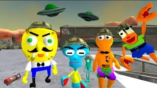 Spongebob Area 51 Neighbour 🤣 Zefa Gaming