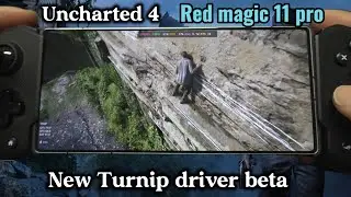 Uncharted 4 - Red magic 11 pro - Gamefusion - Turnip driver beta - Elite Gen 5