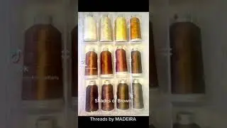 Shades of Brown   ----   Polyneon Machine Embroidery Thread Collection