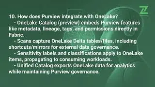 Microsoft Purview Integration with Fabric Interview Questions