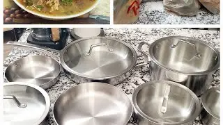 Breakfast- Grocery - unboxing high-quality cookware Calphalon