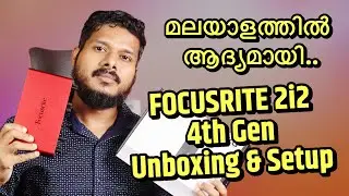 Focusrite Scarlett 2i2 4th gen Audio interface Unboxing Review and Complete Setup Malayalam